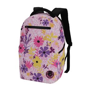 Chính Hãng Cho Màu Hồng PVC Ba Lô Nhiều Màu Hoa In Công Suất Lớn Du Lịch Đại Học Ba Lô Dây Kéo Thời Trang Cho Nam Giới Phụ Nữ - Product Image 2