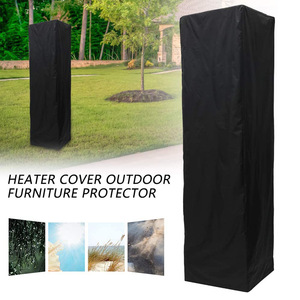 Housse de protection pour chauffage de terrasse extérieur, imperméable, en polyester noir, rectangulaire, pour lampe chauffante, protection contre la poussière - Product Image 2