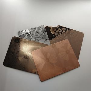 0,4 0,5 Dicke 304 430 Edelstahl rolle Metall 3D-Wandpaneel Waben-Edelstahl muster Geprägtes Blech für Hotels - Product Image 5