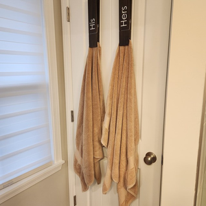 Ferme salle de bain bois décor serviette crochets Jumbo pince à linge salle de bain porte-serviettes <span class=keywords><strong>son</strong></span> et le sien ensemble - Product Image 6