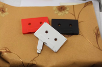 Nouveau produit cadeau promotionnel 8g 16g bande de Cassette en plastique clé USB clé USB 2.0 stylo lecteur flash enregistreur vocal mémoire usb