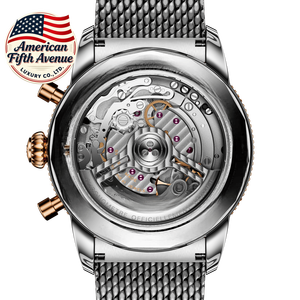 Reloj de Buceo Mecánico Automático 7A para Hombre, Estilo Aventura, Cultura Oceánica, B01, Tres Agujas, Esfera Negra y Dorada, Estilo Breitlin - Product Image 5