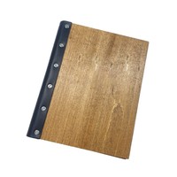 MCX – Carnet universel multifonctionnel en bois sur mesure, pages remplaçables, gravure de logo, cadeau créatif