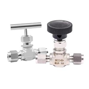 SS304 SS316 3000psi 6000psi 8 10 мм высокое давление и Температура регулятор расхода газа двойной наконечник кованый игольчатый клапан - Product Image 2