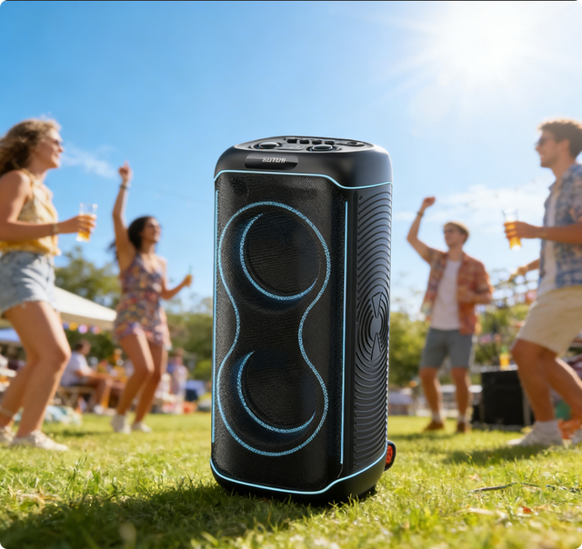 Hot Sale 120W Loud Waterproof Blue Tooth Speaker Portable Outdoor Wireless Speaker for Camping Party Beach IPX7 FM Radio TF Card