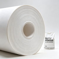 Stretchable Extensible White Sack Kraft Paper High Elongation White Kraft Paper for Cement Putty Dry Mortar Packaging Bags