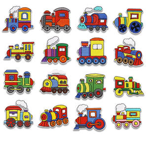 Оптовая Продажа, оптовая продажа, мультяшный дизайн поезда, вышитые дорожные нашивки для детской одежды - Product Image 4