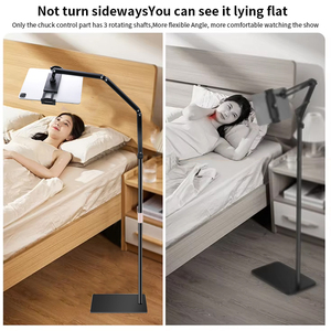 Phổ có thể điều chỉnh điện thoại núi đứng Heavy Duty tầng xoay đứng với cánh tay dài cho ghi âm và nhiếp ảnh - Product Image 2