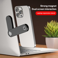 Support magnétique pliable pour ordinateur portable en aluminium, accessoires informatiques très vendus, fixation latérale pour téléphone portable