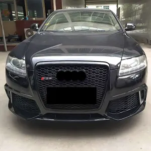 Audi A6 C6 için ön tampon gövde kiti Audi A6 S6 C6 tampon için BodyKit 2005 2006 2007 2008 2009 2010 2011