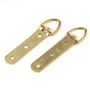 Gold Three Hole Hardware Hooks 88mm Brass Hanging Rings For Picture <b>Frames</b> <b>Photo</b> <b>Frame</b> Accessories - Product Image 3