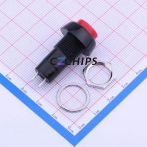 PB-10A-BR Push Button Switch Switch Self-Locking Round Button Through Hole 3A - Product Image 2
