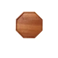 प्रीमियम बांस लकड़ी पत्ता पत्तियां के आकार का लकड़ी की थाली मिठाई सेवारत ट्रे थाली एक्सेंट-प्लेटें
