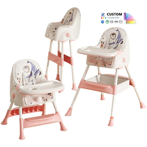 Silla Alta para Bebé al por Mayor, Extra Grande, Antivuelco, con Cinturón de Seguridad de 5 Puntos, Bandeja Doble Extraíble, Portavasos, Regalo - Product Image 1
