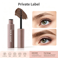 Teinture à sourcils pigmentée longue tenue sous marque privée, mascara minéral waterproof sculptant et laminant pour sourcils, vente en gros