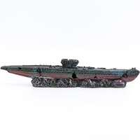 Navire de guerre noir perle bateau pirate aquarium décor aquarium décoration navire