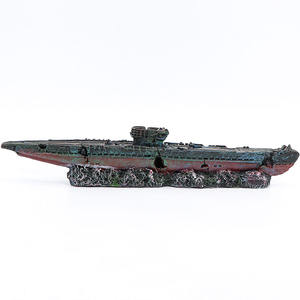 Navio de guerra pérola negra pirata decoração do aquário navio - Product Image 4