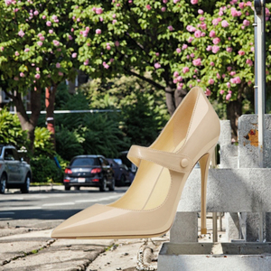 Chaussures habillées vintage pour femmes, nouvelle collection printemps-été, à bout pointu, style Mary Jane, talons fins, à enfiler - Product Image 2