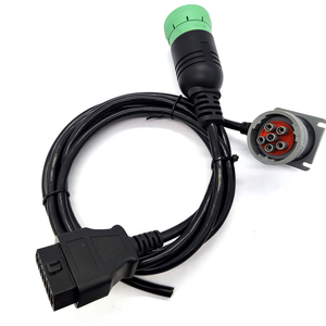 J1939 type 2插头至OBD2插座和J1708 T ELD电缆全球定位系统跟踪器重型卡车电缆发动机通用分析仪 - Product Image 2