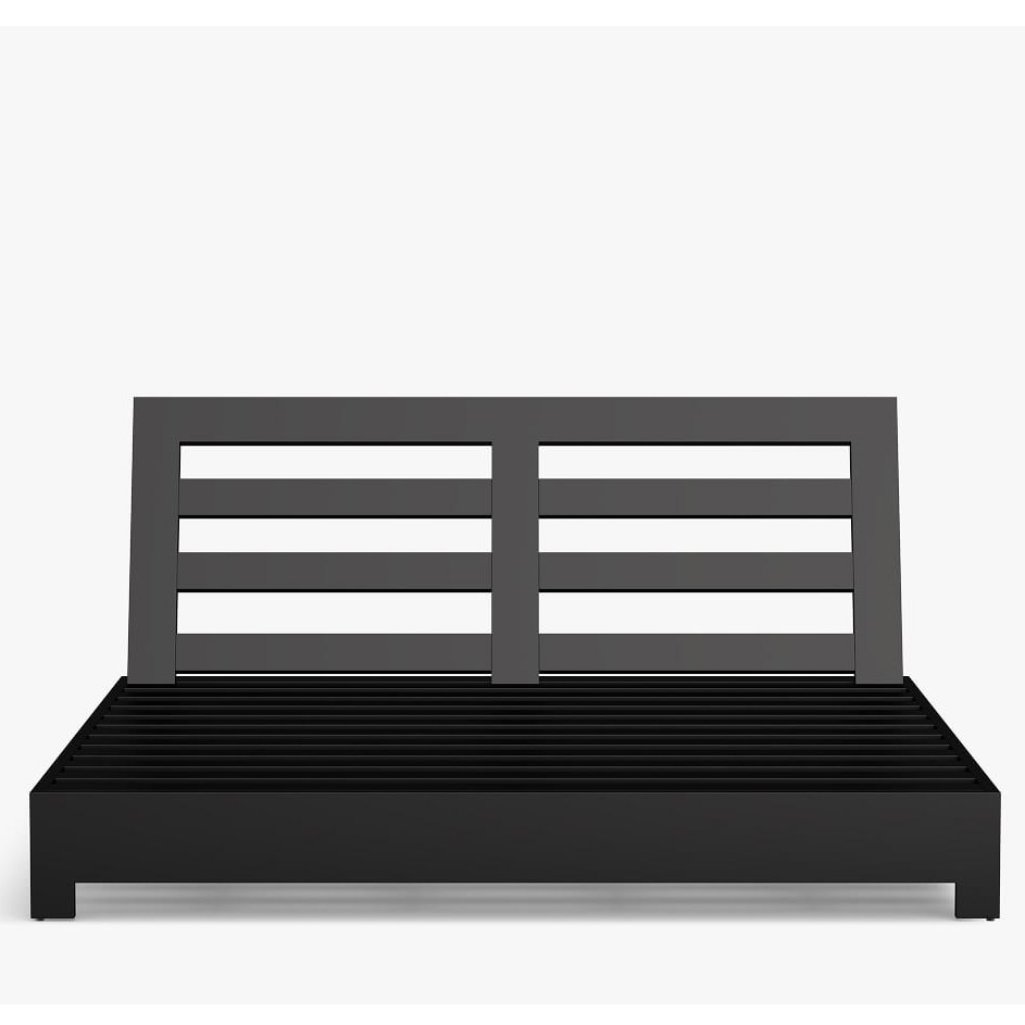 High quality sun lounger bed chaise lounge patio metal aluminum outdoor double daybed with cushion