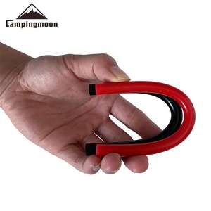 Campingmoon negro y rojo duradero elástico resistente al deslizamiento funda de tubo de manguera de silicona para pies de estufa de <span class=keywords><strong>Camping</strong></span> de Gas butano portátil - Product Image 4