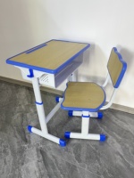 Bureau et chaise d'étudiant au design moderne, réglables en hauteur, meubles scolaires durables pour la maison et le bureau