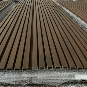 Thiết kế hiện đại bên ngoài co-đùn tấm nội thất <span class=keywords><strong>PVC</strong></span> tường trang trí Bảng điều chỉnh không thấm nước composite <span class=keywords><strong>WPC</strong></span> tường ốp cho biệt thự - Product Image 6