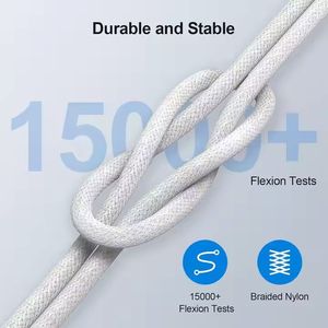 Cheap Price Nylon 60W Charger Cables Type <b>C</b>-Type <b>C</b> Data Transfer Braided PD Cable Phone Cables for Iphone15 16 17 - Product Image 6