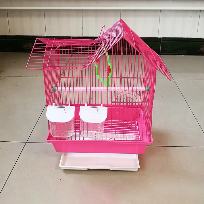 Birds Nest Bird Cage Natural Grass Egg Cage Bird House Small Cage for Parrot Canary Set With Standing Stick Water Bowl Food Box