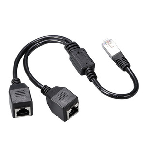 Adaptateur d'extension de câble réseau 1 à 2, connecteur RJ45 pour connexion Ethernet Lan - Product Image 2