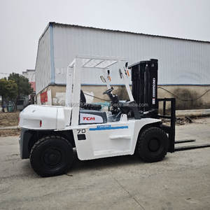 Chariot élévateur diesel TCM 70 modèle 2023, 7 tonnes, hauteur de levage 3 mètres, traction avant, tout-terrain, mât à deux étages, pneus pleins - Product Image 5