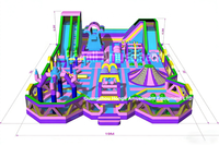 Château gonflable commercial géant en PVC Big Bounce, aire de jeux, la plus grande structure gonflable au monde, taille personnalisée