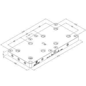 CNC XinDianD96 Double Station Tour Pile, <span class=keywords><strong>Hauteur</strong></span> 60 mm D96 Rapide Point Plaque Machine Outil Mandrin Manuel - Product Image 2