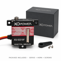 XQ-POWER XQ-S2210F Servo numérique sans noyau 11 kg, étanche, boîtier en aluminium CNC, 10 mm, pour planeur RC, 8,4 V, couple élevé