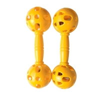 En gros, sonnette à main en plastique creuse colorée, instrument de percussion Orff pour enfants, pour l'exercice matinal