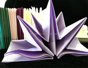 15.7 "x23.6" 3ply jetables prépliés <span class=keywords><strong>en</strong></span> forme d'étoile <span class=keywords><strong>Origami</strong></span> dîner serviettes <span class=keywords><strong>en</strong></span> papier <span class=keywords><strong>en</strong></span> plusieurs couleurs et impressions pour la fête <span class=keywords><strong>de</strong></span> mariage - Product Image 4
