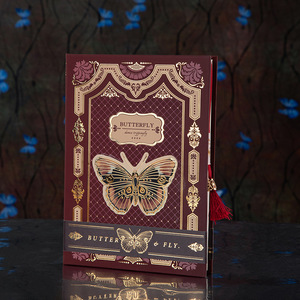 Máy tính xách tay sinh viên Sáng Tạo cổ điển với bìa Bướm 112 trang giấy bìa cứng đa chức năng trang bên trong đầy màu sắc - Product Image 6