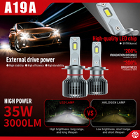 Lampu Kerja LED A19E 35W 3000LM DC12-24V Distributor Supplier Aluminium Aviasi Driver Eksternal Kipas Senyap Lampu Mekanik Garasi