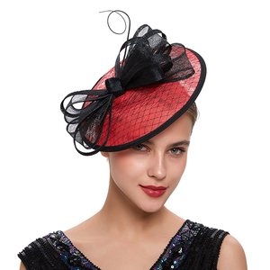 Chapeau Fascinator Rétro Coloré Tendance, en Sinamay avec Voilette en Dentelle, Respirant et Confortable – Idéal pour le Kentucky Derby, les Sports et la Plage – Le Meilleur Cadeau pour Femme - Product Image 4
