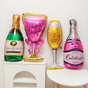 Palloncini Decorativi per <span class=keywords><strong>Capodanno</strong></span>, Decorazioni per Festa di <span class=keywords><strong>Capodanno</strong></span>, Bicchieri da Vino con Nastri, Palloncini in Pellicola di Alluminio per Scenografie di <span class=keywords><strong>Capodanno</strong></span> - Product Image 3