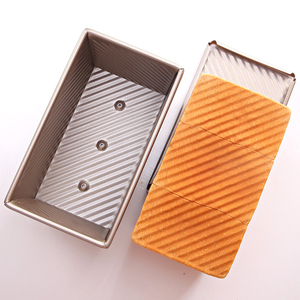 Caja antiadherente para hornear <span class=keywords><strong>pan</strong></span> tostado de acero al carbono, caja negra para hornear <span class=keywords><strong>pan</strong></span> con tapa - Product Image 5