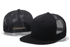 Wholesale Custom 6 Panels <b>Plain</b> Blank Mesh Snapback <b>Caps</b> - Product Image 5