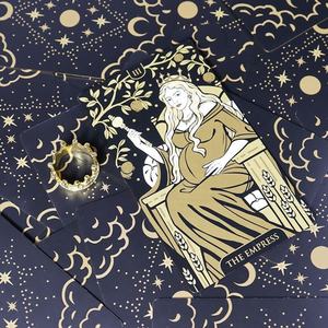 <span class=keywords><strong>La</strong></span> Fábrica Produce Cartas de <span class=keywords><strong>Tarot</strong></span> Personalizadas de Caballero Sacerdote Misterioso con Lámina Dorada y Diversas Artesanías - Product Image 2