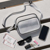 Sac banane personnalisé en TPU recyclé, sac de taille avec logo sur mesure, sac banane en PVC en gros, fabricant OEM, étanche pour le voyage
