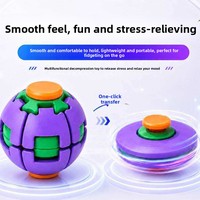 Mainan Plastik Terlaris Penghilang Stres Bola Dorong Fidget Spinner Kantor Mainan Anti-stres Edukatif Menyenangkan untuk Anak-anak.