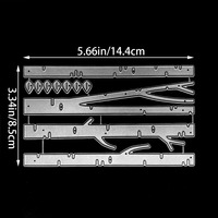 Matrice de découpe en métal pour albums photo DIY, carton, cartes de vœux, scrapbooking, découpe et gaufrage
