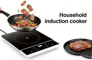 Cuisinière à induction portable 2000W à brûleur unique, boîtier en acier inoxydable avec fonction friture et fondue pour usage domestique - Product Image 3