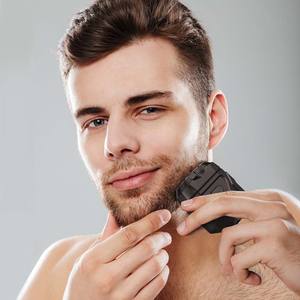 WINNING STAR <span class=keywords><strong>ST</strong></span>-5844 Tondeuse à <span class=keywords><strong>barbe</strong></span> électrique pour homme, double lame magnétique, utilisation en voiture, rechargeable par USB - Product Image 6