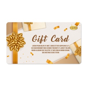 Top-Up Gift Card Double-Sided Digital Printing with <b>Gloss</b> Lamination Sample Design Custom Recharge for Shopping - Product Image 1