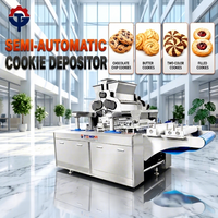 Nouvelle machine de dépose et de formage de biscuits commerciale semi-automatique électrique à écran tactile, haute productivité, en acier inoxydable, petite taille